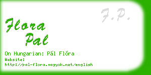 flora pal business card